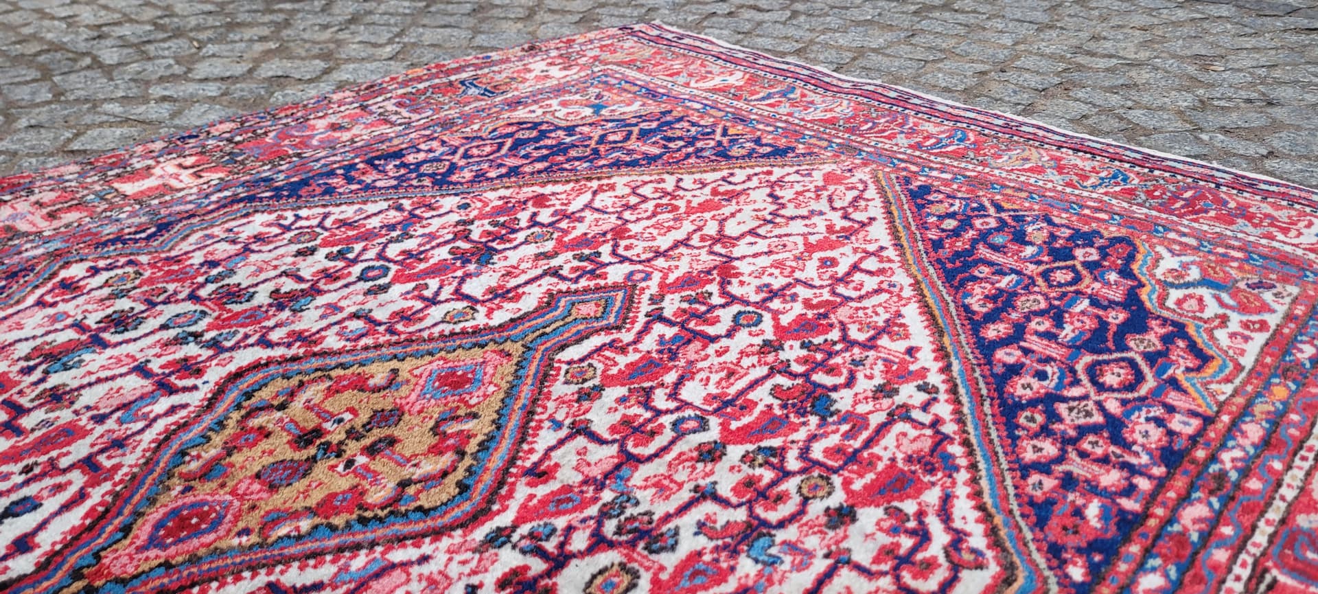 Dywan Senneh, multikolor, wełna, Iran, lata 70. - 289445