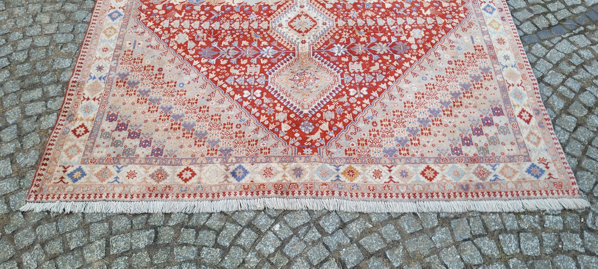 Dywan perski Yalameh, 200x245 cm, multikolor, wełna, Iran, lata 70. - 289495