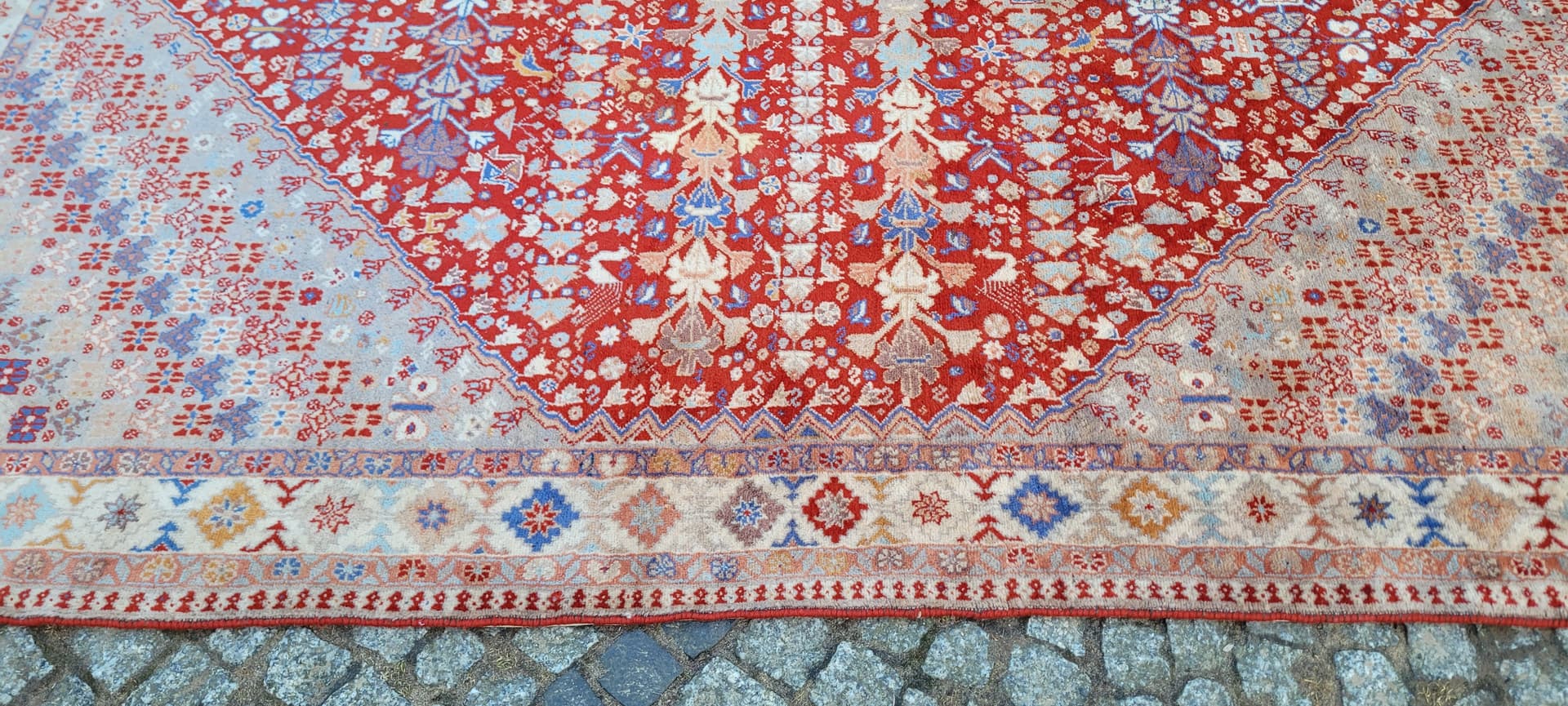 Dywan perski Yalameh, 200x245 cm, multikolor, wełna, Iran, lata 70. - 289494