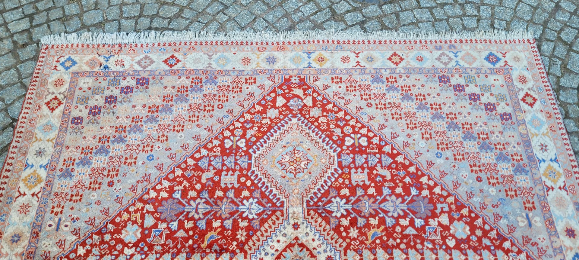 Dywan perski Yalameh, 200x245 cm, multikolor, wełna, Iran, lata 70. - 289493