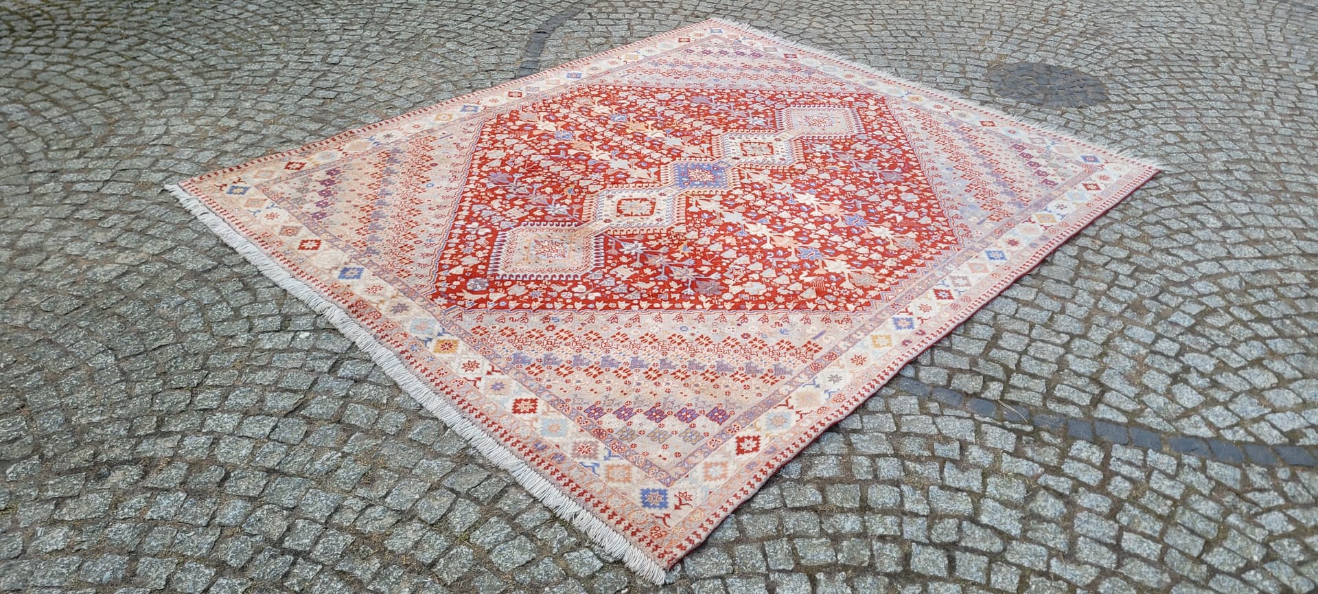 Dywan perski Yalameh, 200x245 cm, multikolor, wełna, Iran, lata 70. - 289491