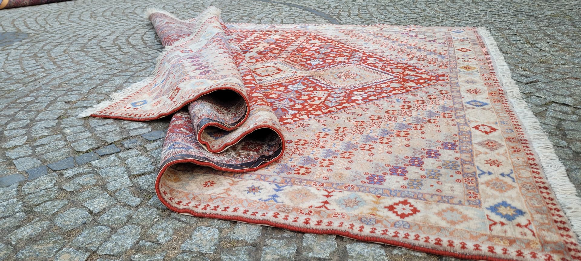 Dywan perski Yalameh, 200x245 cm, multikolor, wełna, Iran, lata 70. - 289484