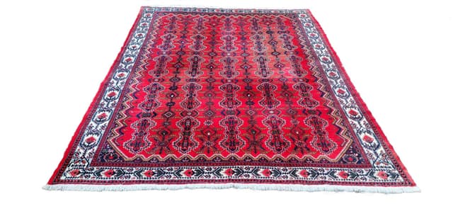 Dywan Ardabil, czerwony, wełna, Iran, 240x325 cm - WYMIARY