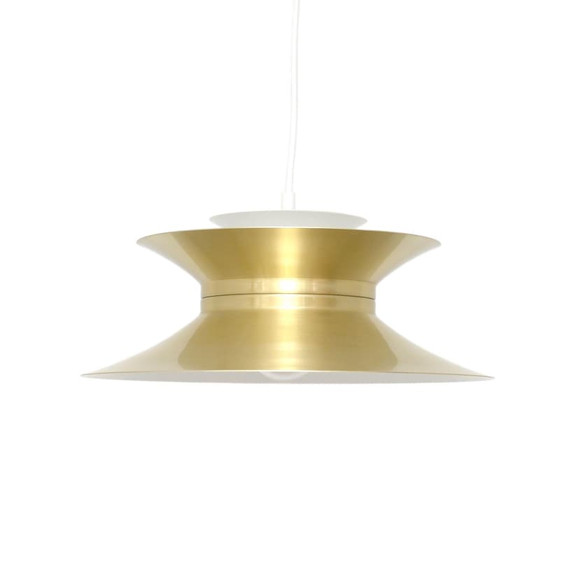 Lampa wisząca, złoty, metal, Vitrika, Dania, lata 70.