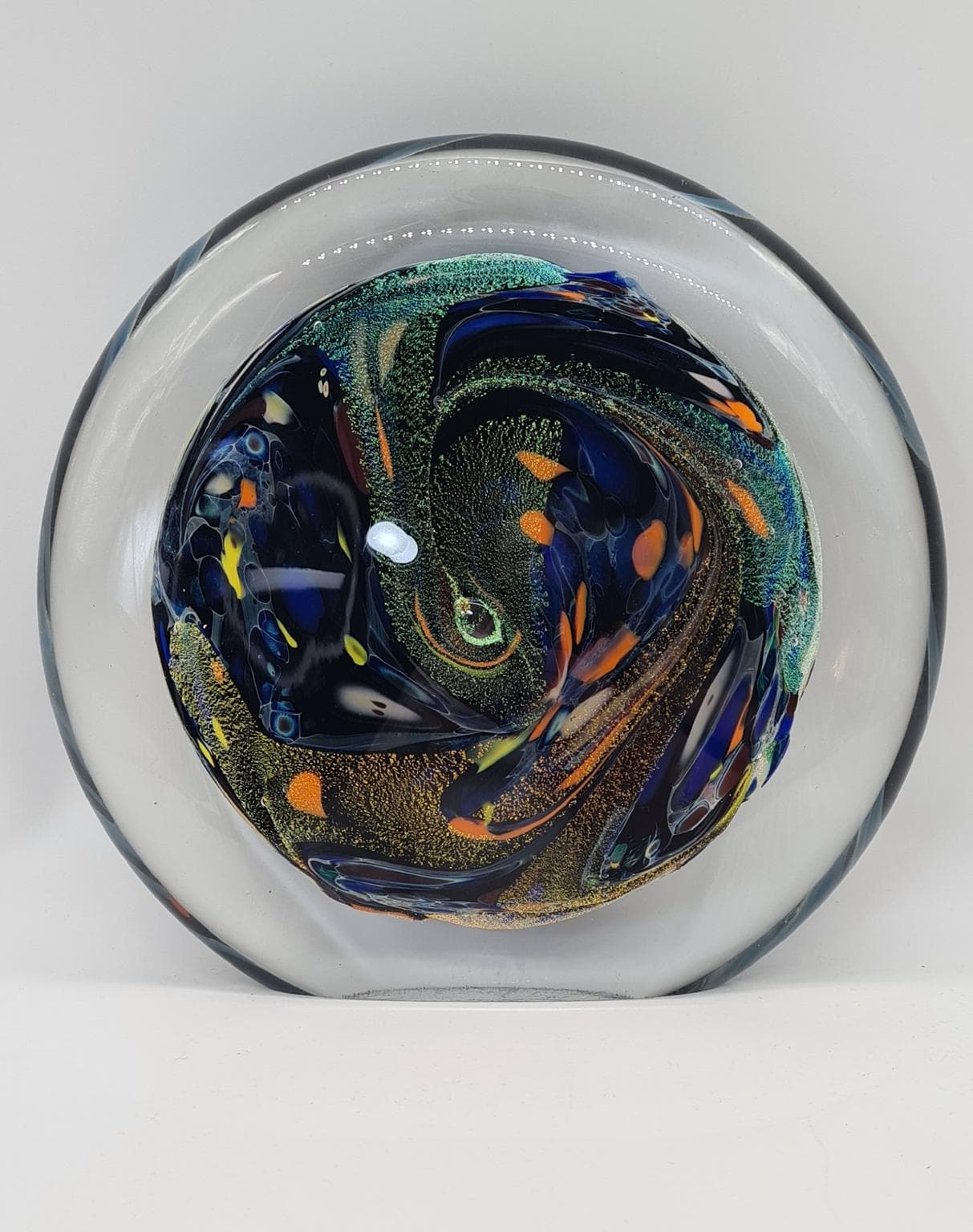 Rzeźba, multikolor, szkło, art. R. Karg, USA, lata 90. - 289584