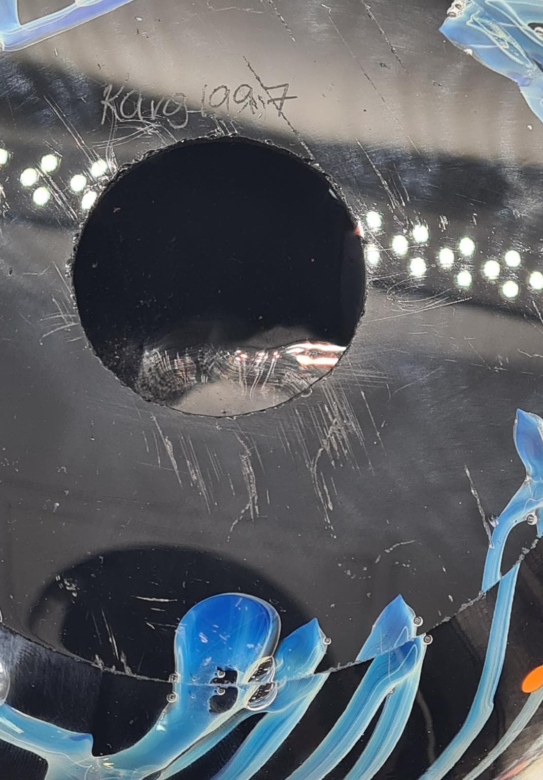 Rzeźba, multikolor, szkło, art. R. Karg, USA, lata 90. - 289589