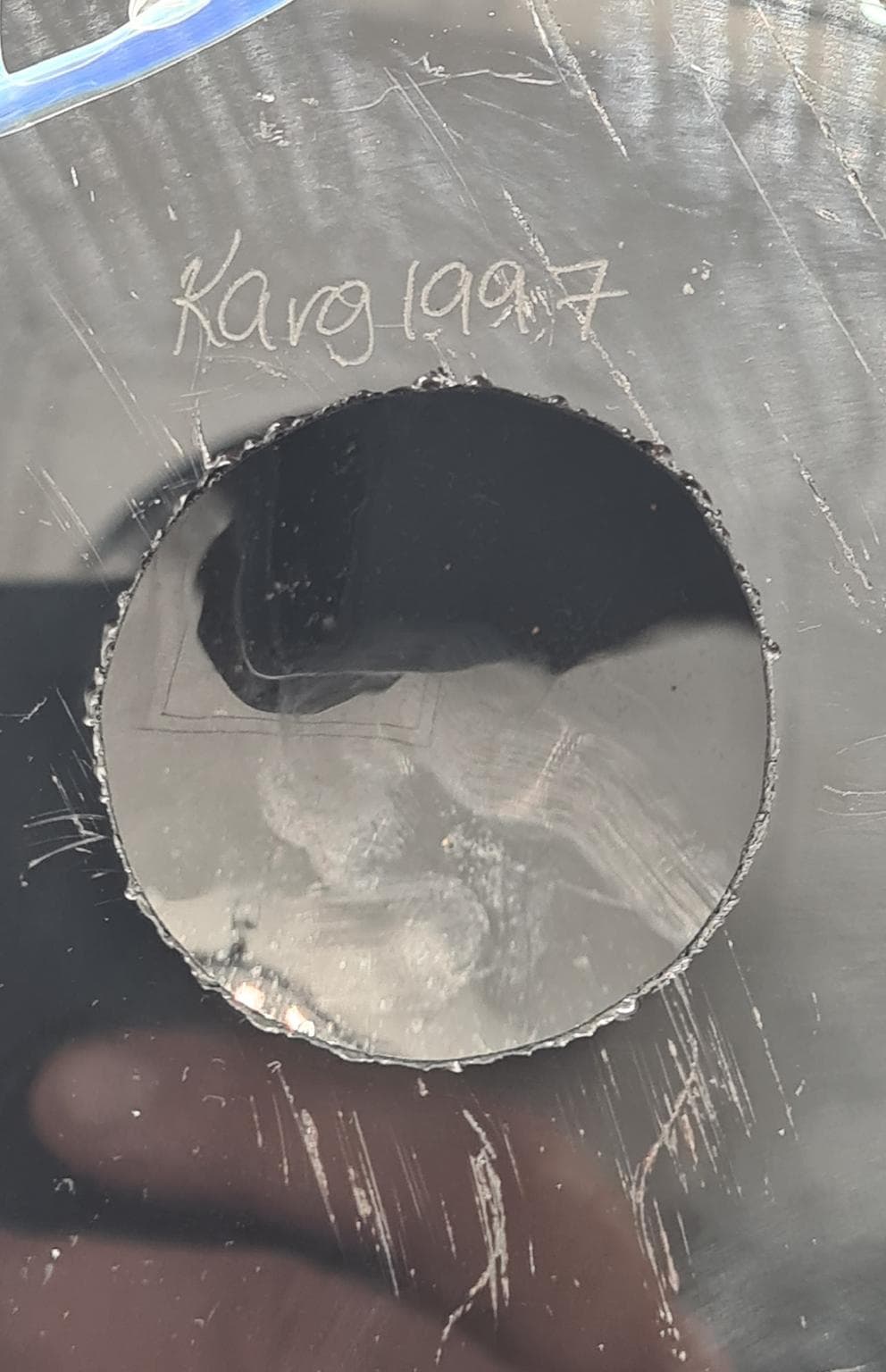 Rzeźba, multikolor, szkło, art. R. Karg, USA, lata 90. - 289590