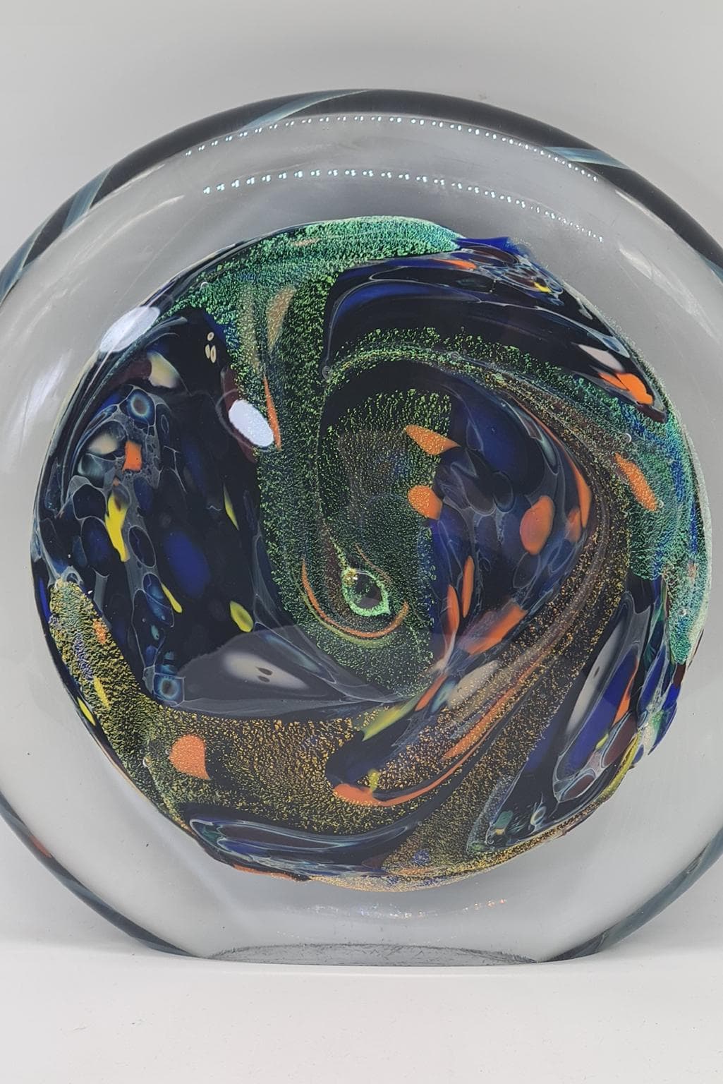 Rzeźba, multikolor, szkło, art. R. Karg, USA, lata 90. - 289586