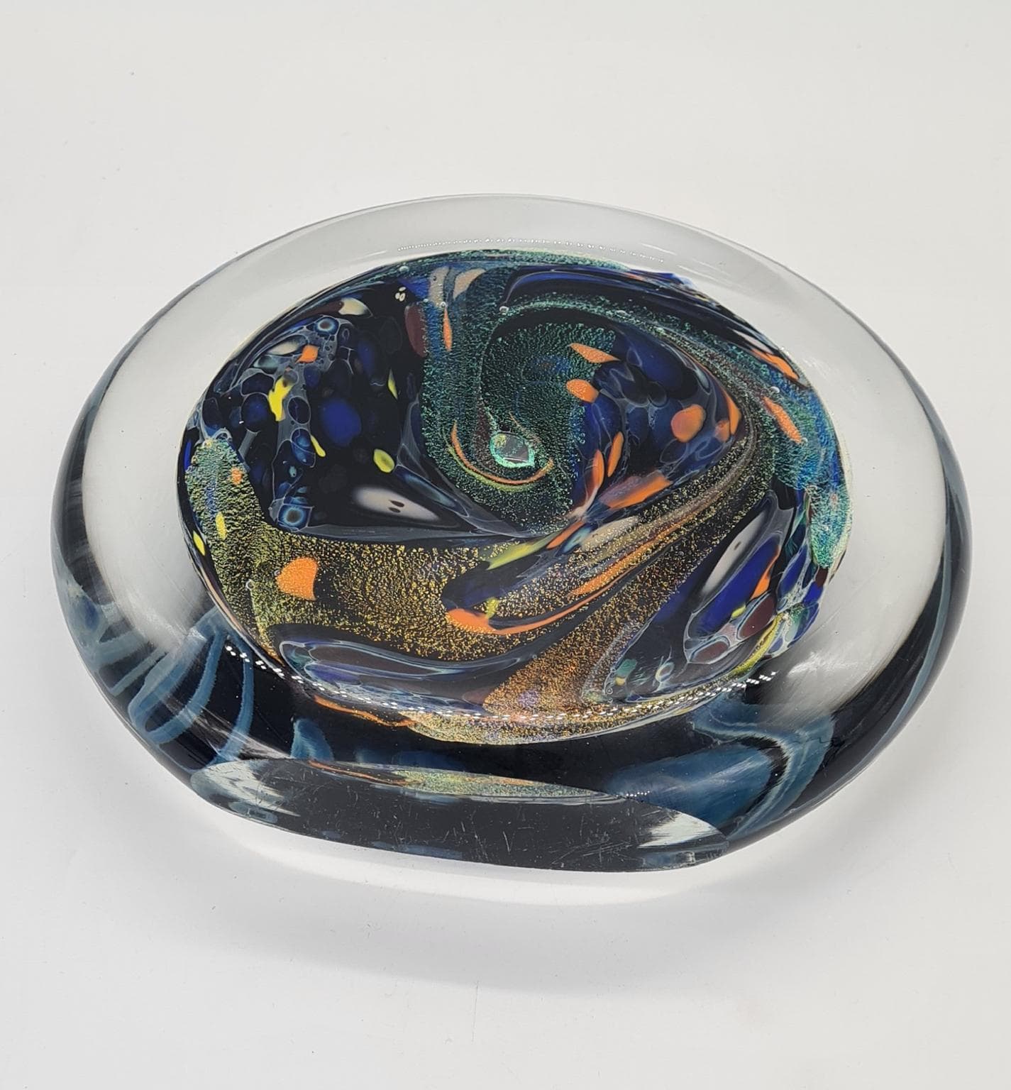 Rzeźba, multikolor, szkło, art. R. Karg, USA, lata 90. - 289582