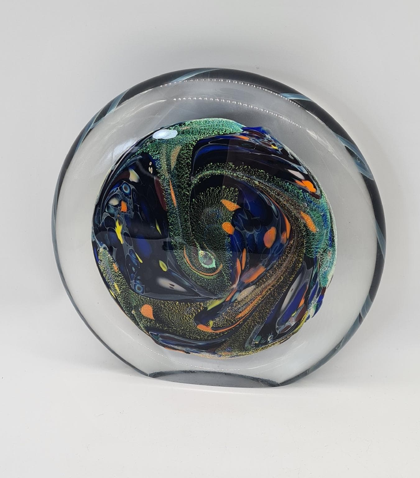 Rzeźba, multikolor, szkło, art. R. Karg, USA, lata 90. - 289585