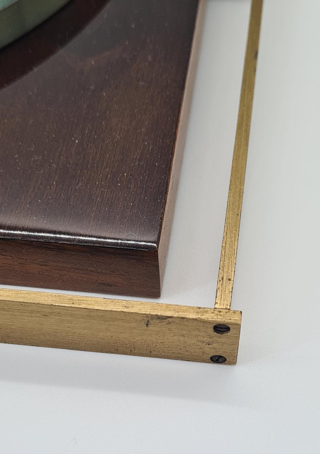 Zegar ścienny Mid-Century Modern, brązowy, Niemcy, lata 60. - 289597