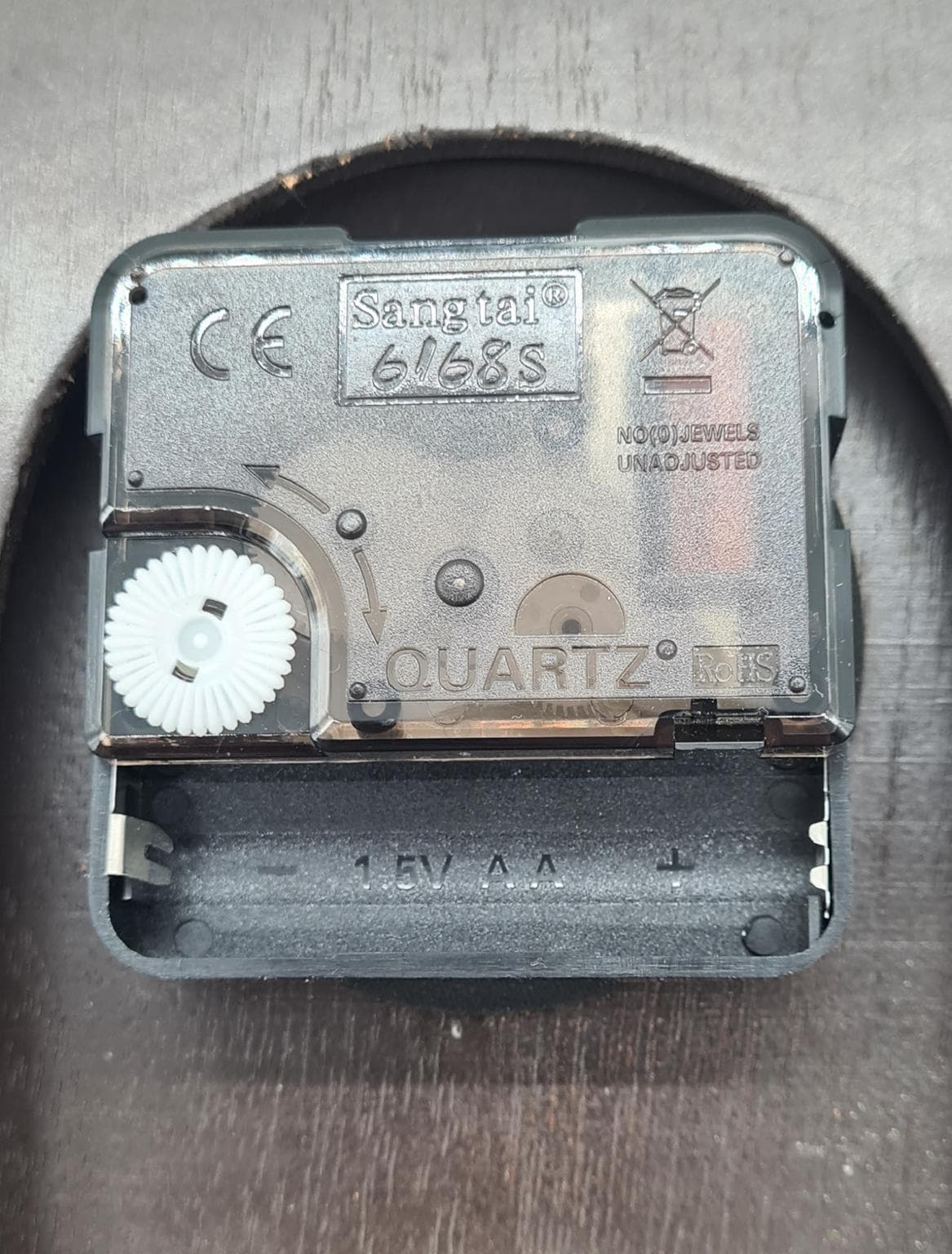 Zegar ścienny Mid-Century Modern, brązowy, Niemcy, lata 60. - 289594