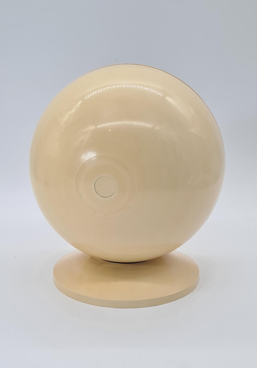 Zegar kominkowy Space Age, beżowy, ABS, metal, szkło, Polska, lata 70. - 289608