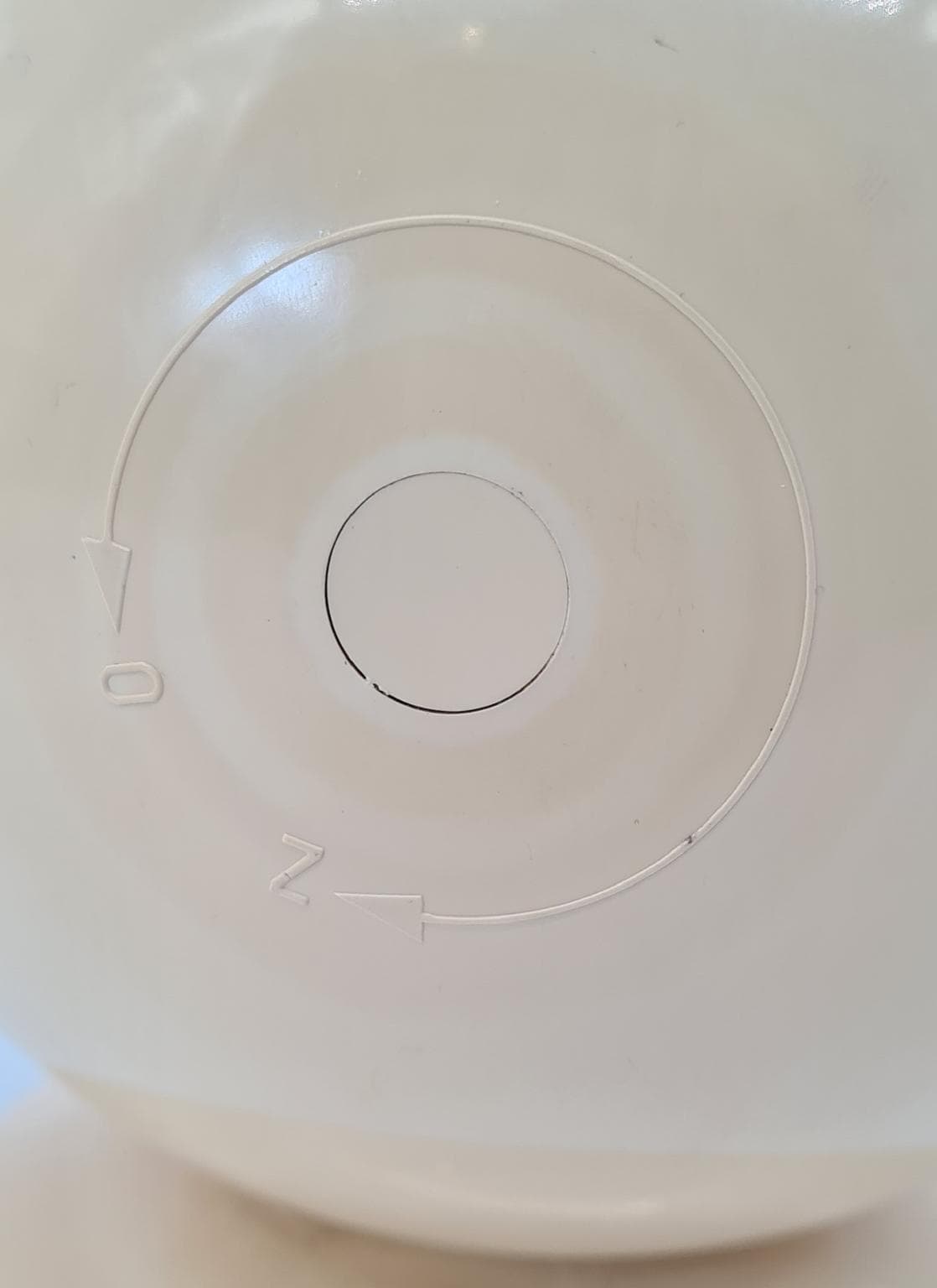 Zegar kominkowy Space Age, beżowy, ABS, metal, szkło, Polska, lata 70. - 289609