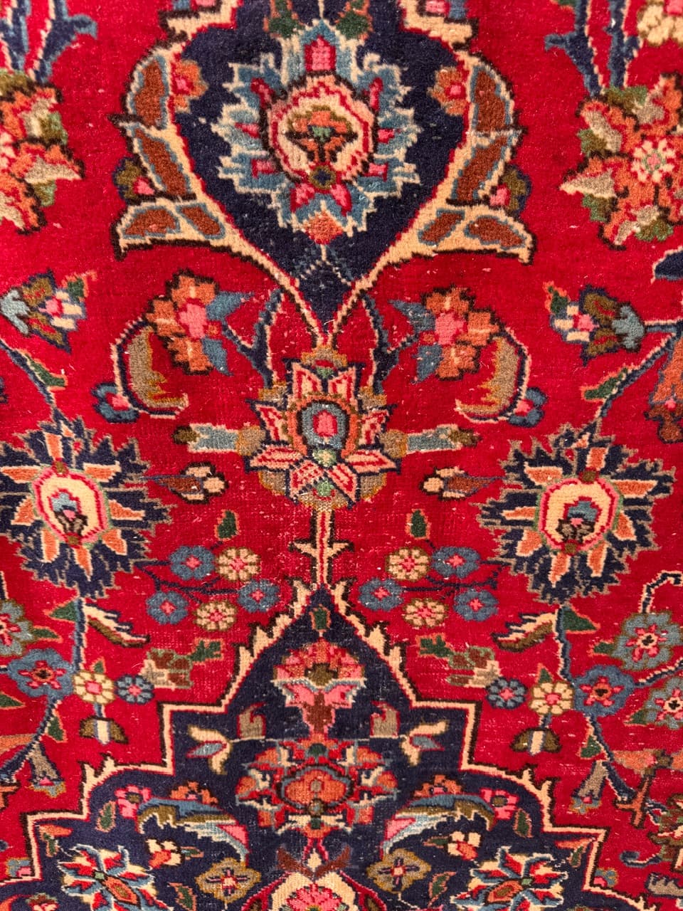 Dywan Keshan 400x300 cm, czerwony, wełna, Iran - 289620