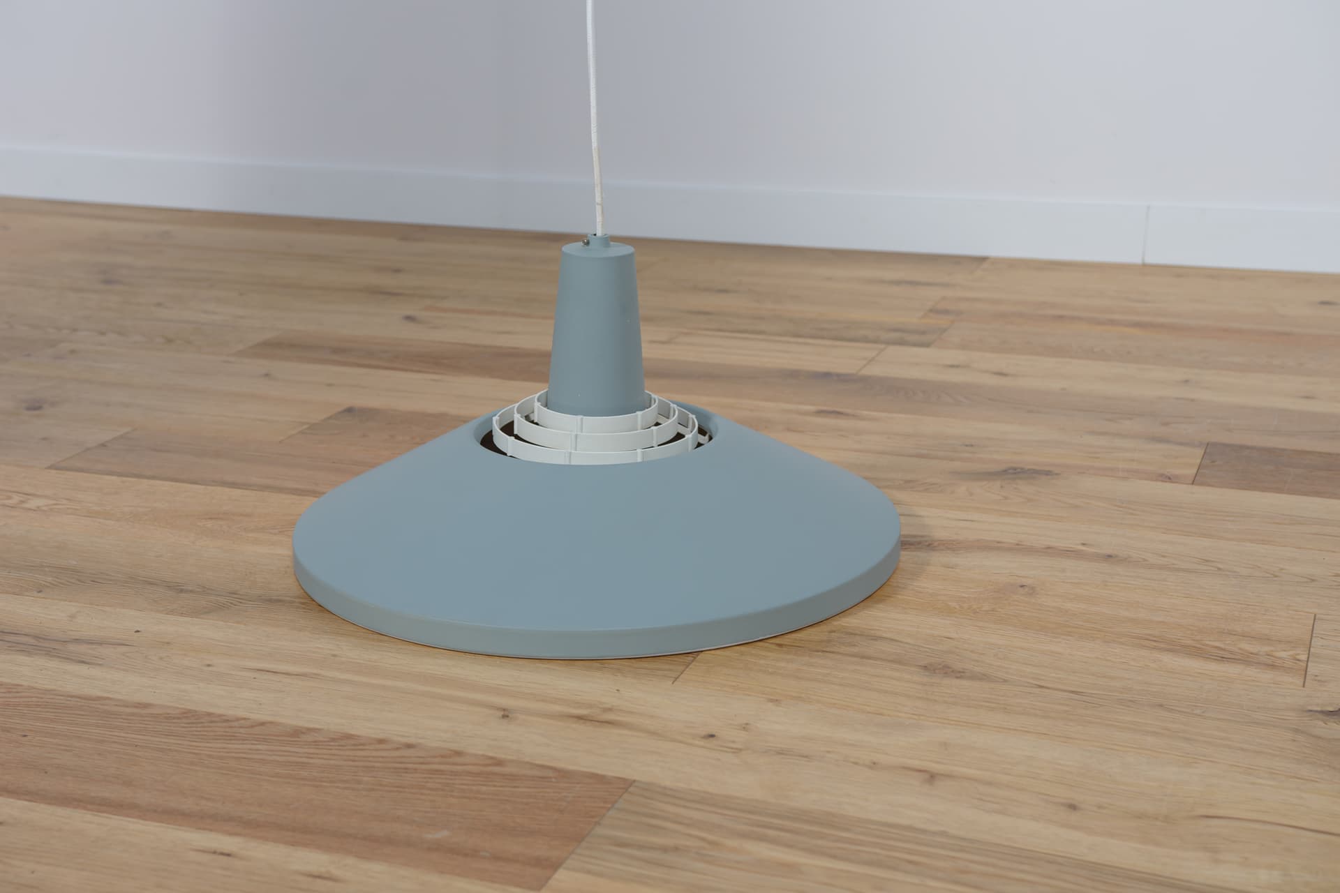 Lampa wisząca Fyns Plan, niebieski, metal, Lyfa, Dania, lata 70. - 289704