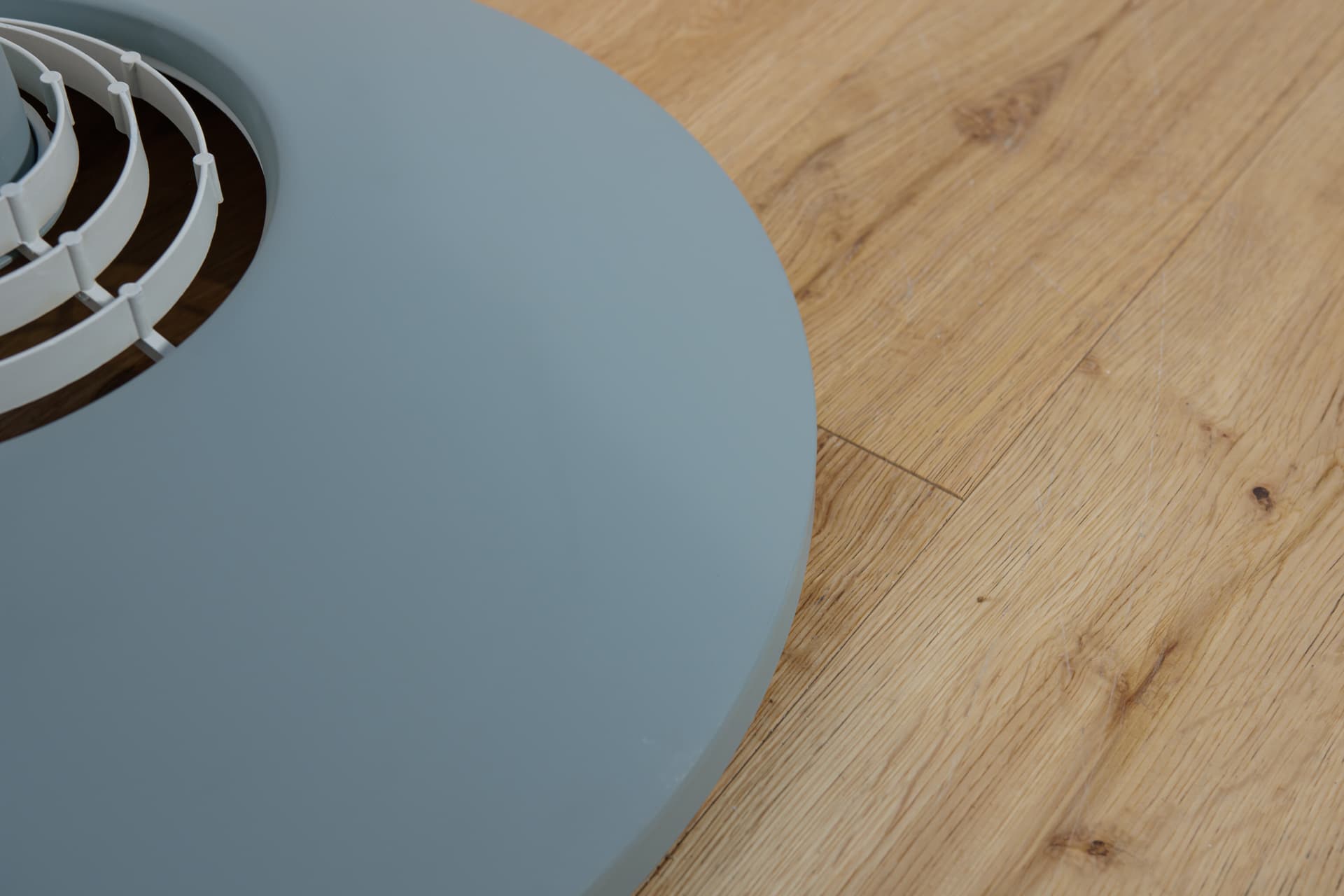 Lampa wisząca Fyns Plan, niebieski, metal, Lyfa, Dania, lata 70. - 289706