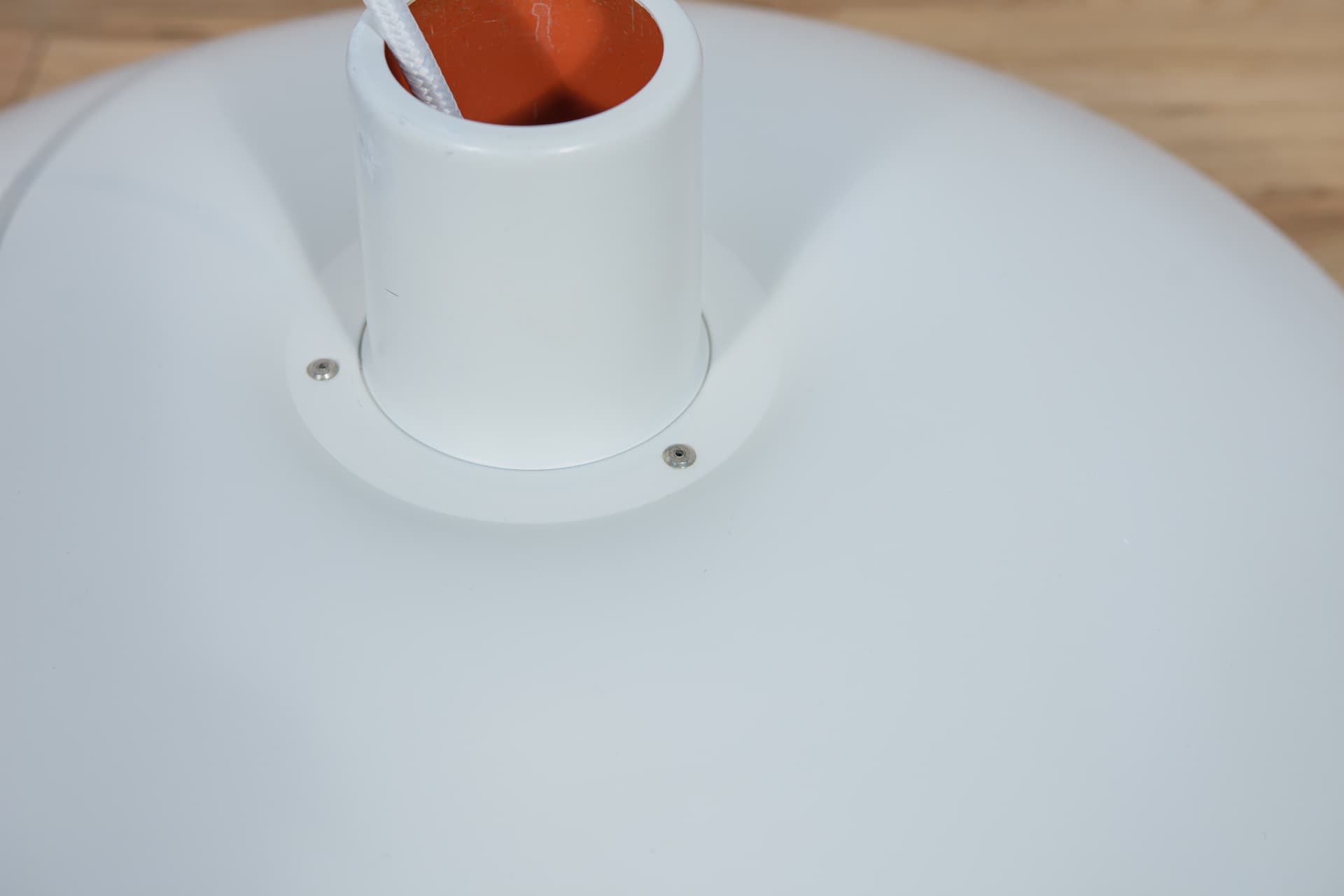 Lampa wisząca PH 4/3, biały, metal, proj. P. Henningsen, Louis Poulsen, Dania, lata 60. - 289718