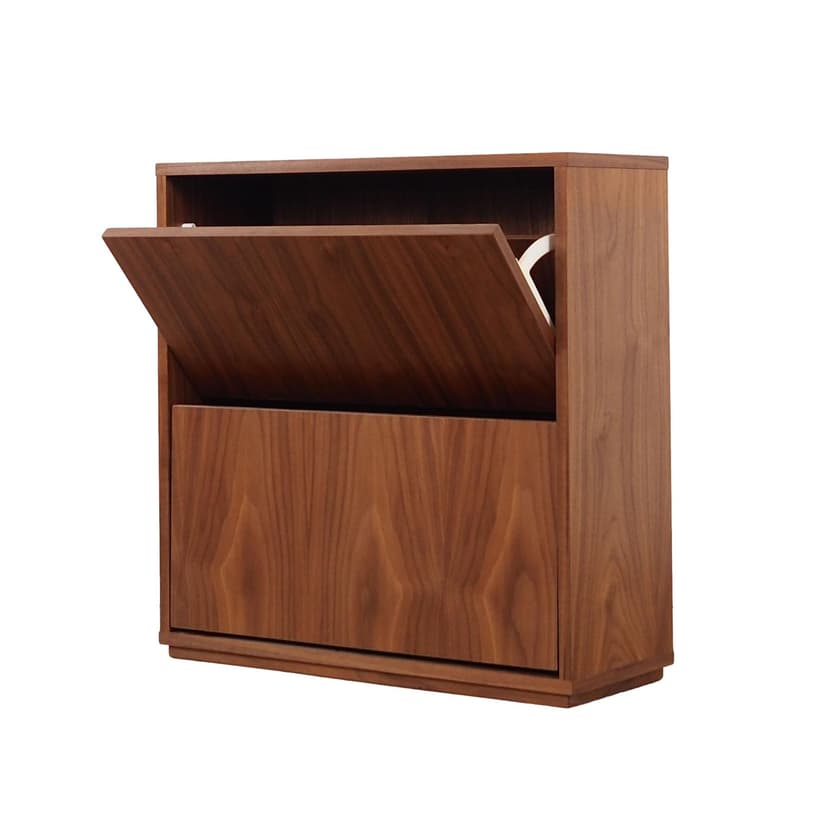 Szafka na buty, skandynawski design, brązowy