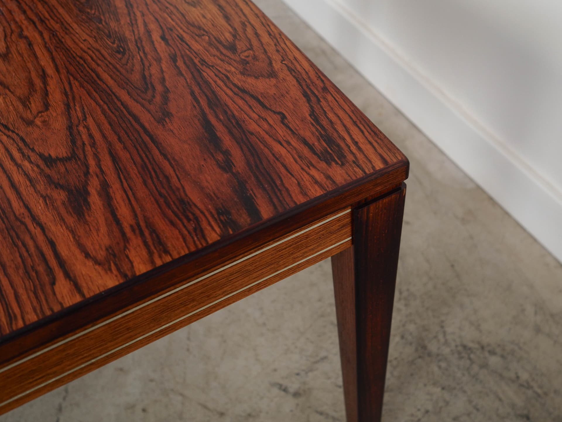 Stolik prostokątny, palisander brązowy, Dania, lata 70. - 289784