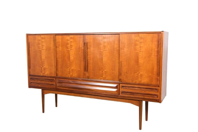 Komoda, teak, brązowy, Dania, lata 60. - WYMIARY