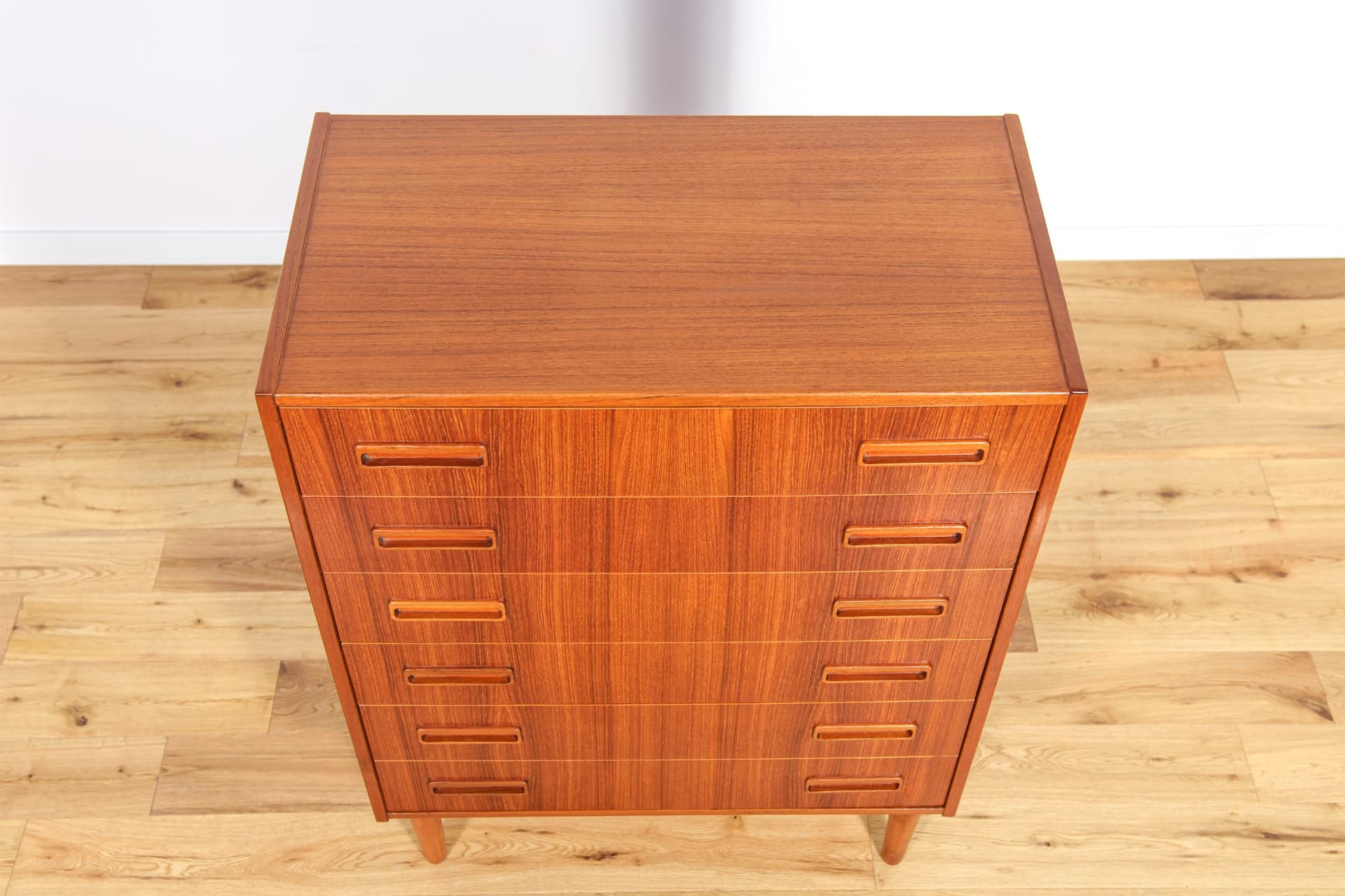 Komoda, teak brązowy, proj. E. Jensen, Dania, lata 60. - 289832