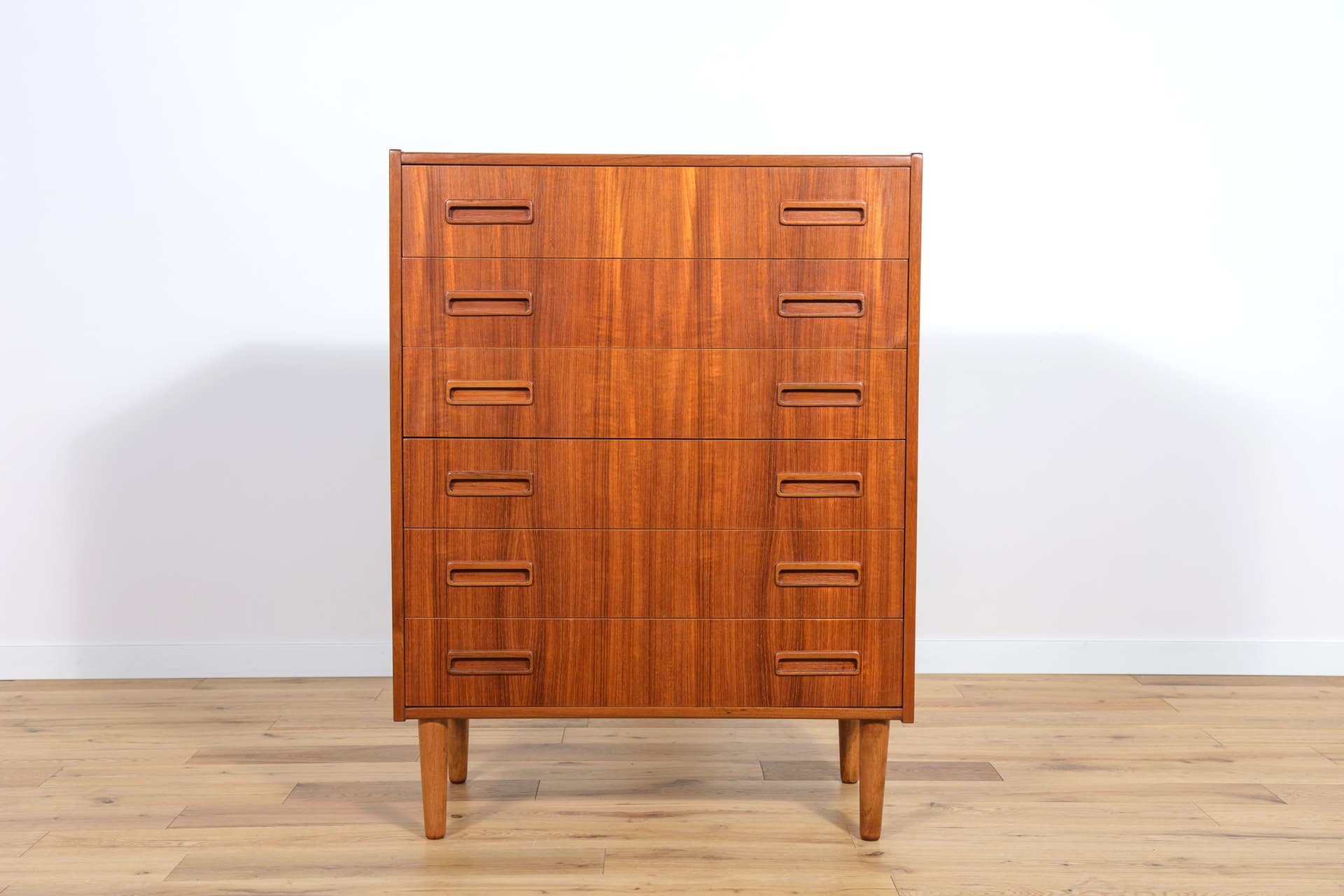 Komoda, teak brązowy, proj. E. Jensen, Dania, lata 60. - 289831