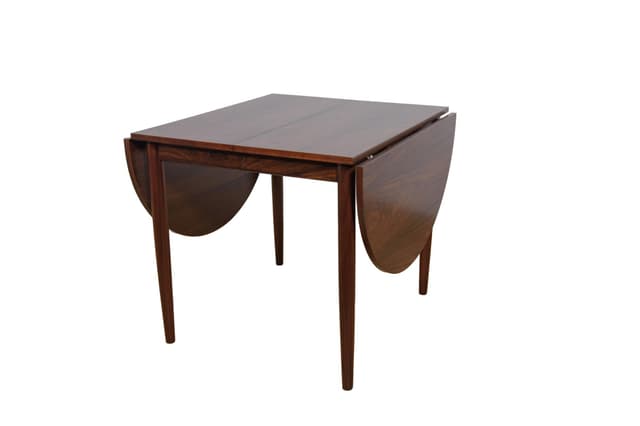 Stół rozkładany, palisander brązowy, Dania, lata 60. - WYMIARY