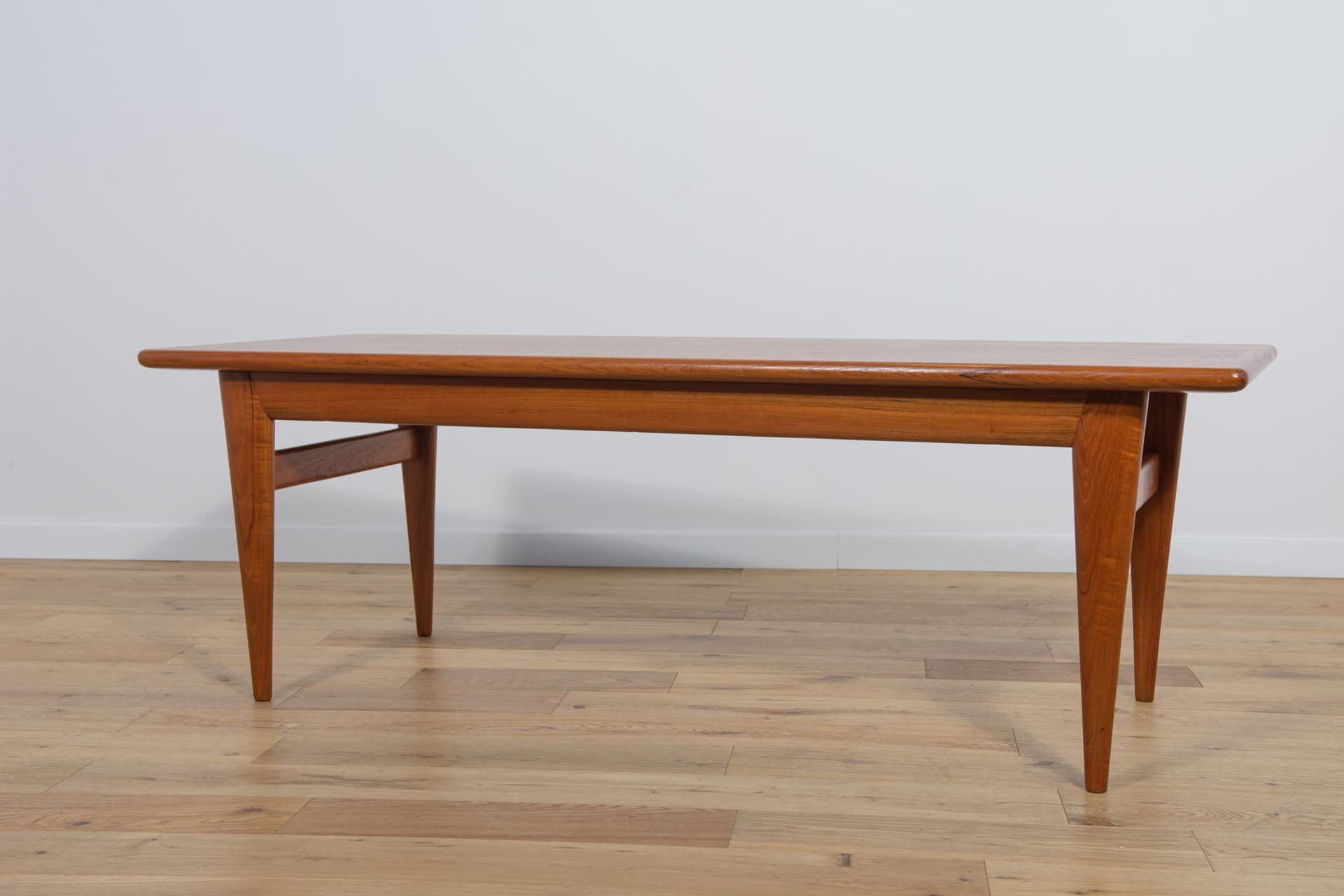 Coffee table, brown teak, by N. O. Møller, Denmark, 1960s. - 289862
