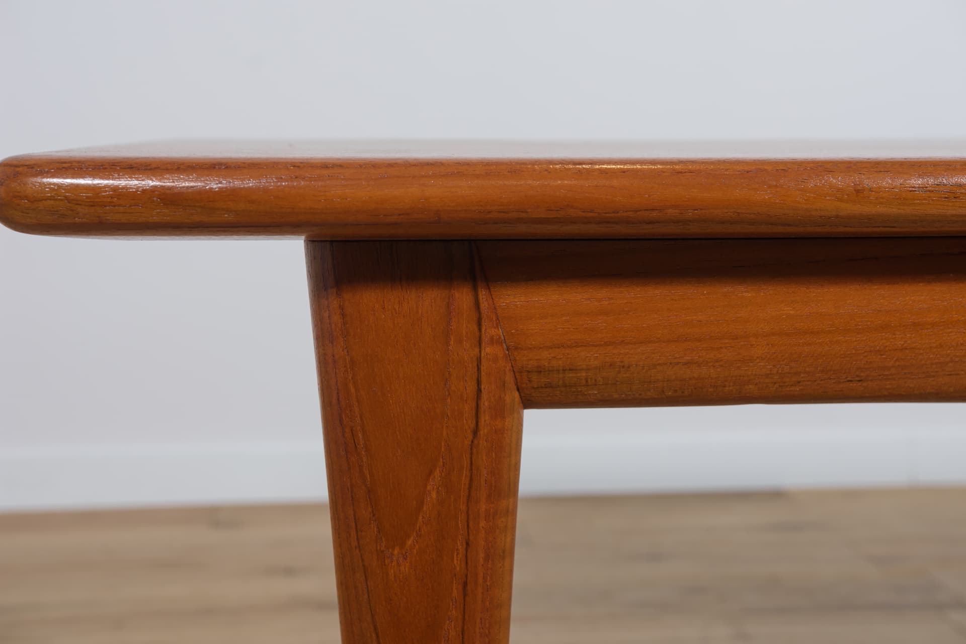 Coffee table, brown teak, by N. O. Møller, Denmark, 1960s. - 289866