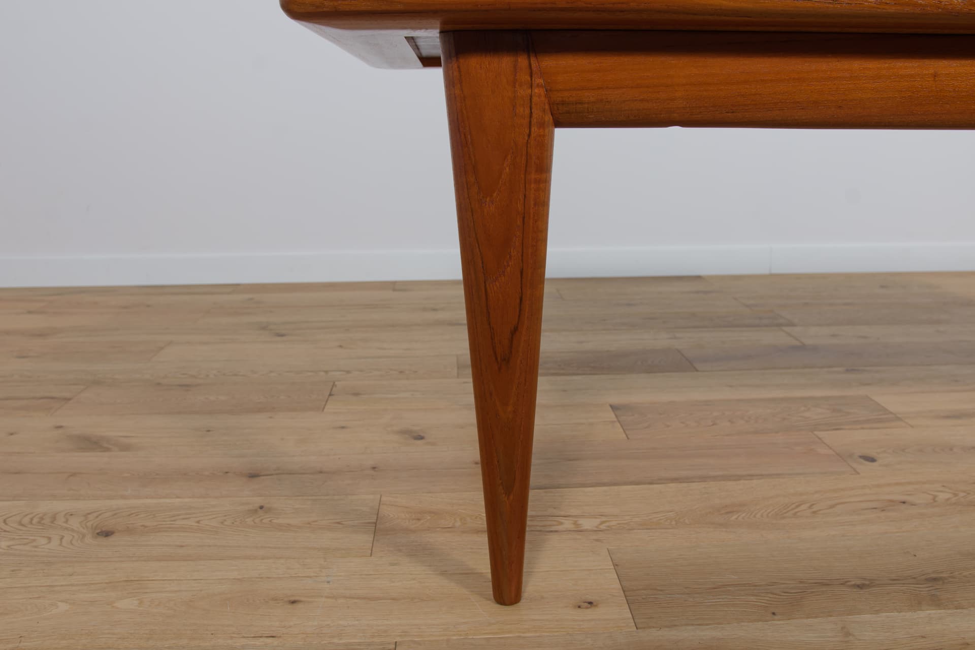 Coffee table, brown teak, by N. O. Møller, Denmark, 1960s. - 289867