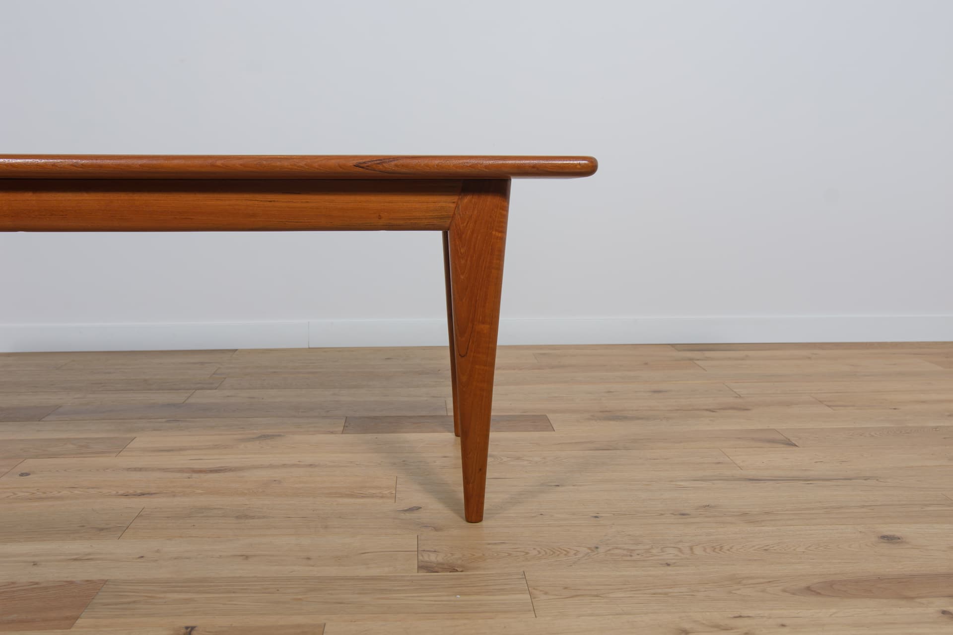 Coffee table, brown teak, by N. O. Møller, Denmark, 1960s. - 289868
