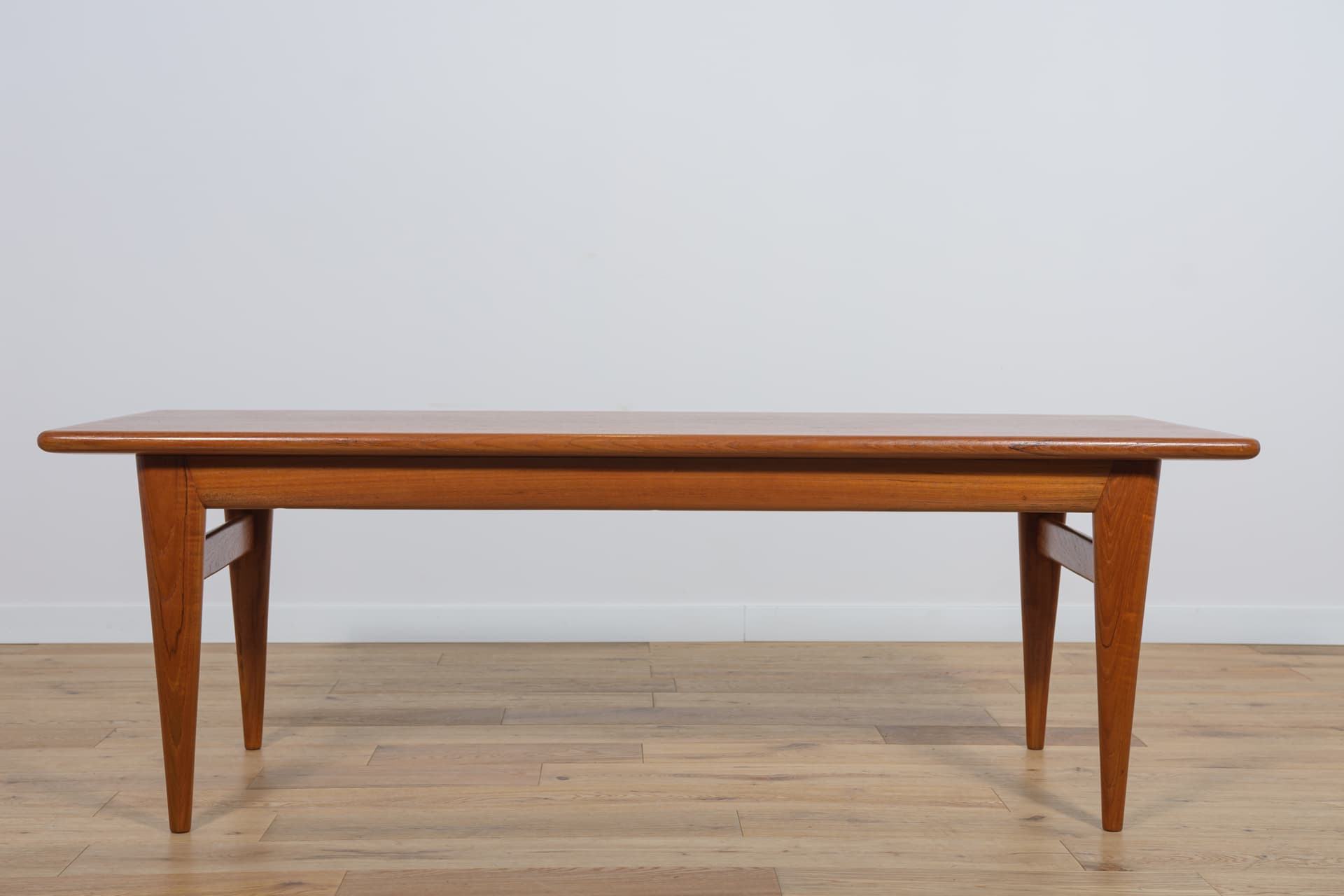Coffee table, brown teak, by N. O. Møller, Denmark, 1960s. - 289861