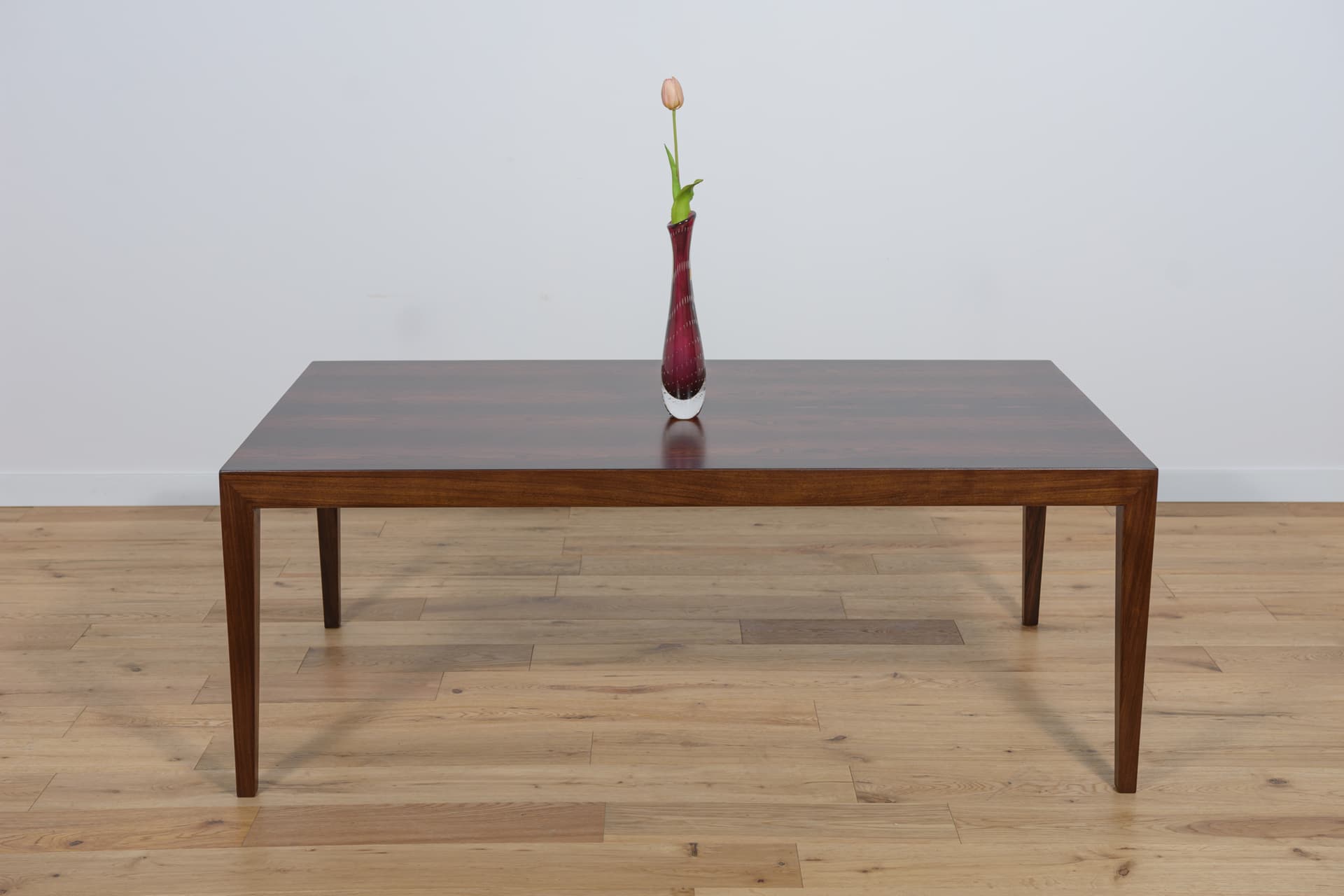 Coffee table, brown rosewood, by S. Hansen, Denmark, 1960s. - 289874