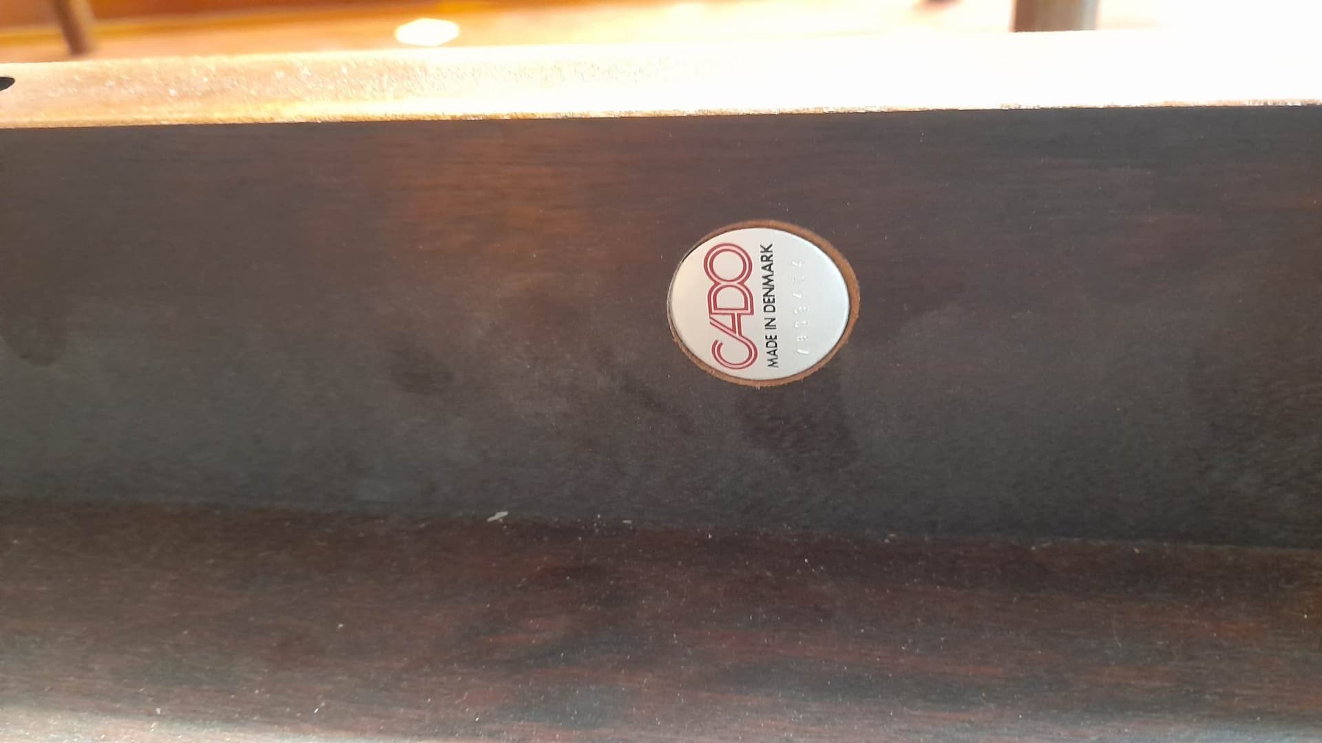 Dining table, brown mahogany, by O. Wanscher, Cado, Denmark, 1960s. - 289899