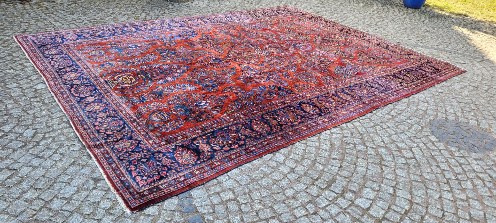 Dywan American Sarough 360x260 cm, multikolor, wełna, Iran, początek XX w. - 290065