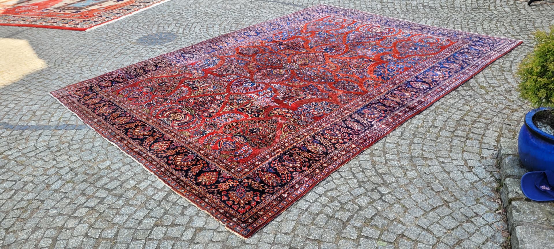 Dywan American Sarough 360x260 cm, multikolor, wełna, Iran, początek XX w. - 290061