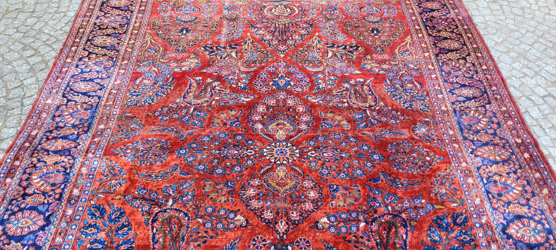 Dywan American Sarough 360x260 cm, multikolor, wełna, Iran, początek XX w. - 290070