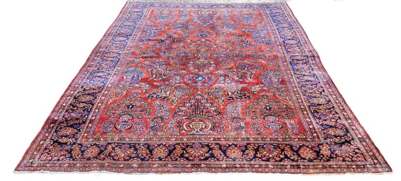 Dywan American Sarough 360x260 cm, multikolor, wełna, Iran, początek XX w.