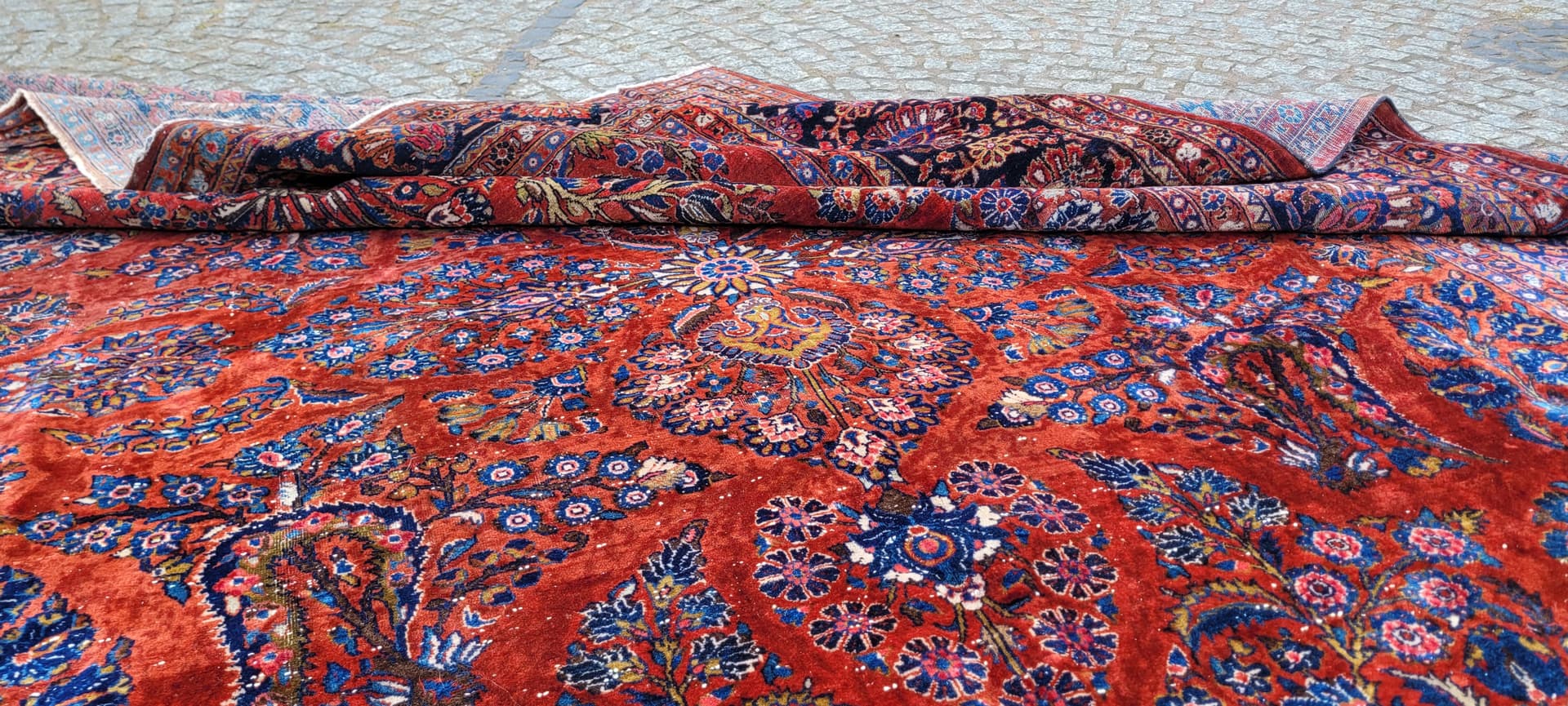 Dywan American Sarough 360x260 cm, multikolor, wełna, Iran, początek XX w. - 290059