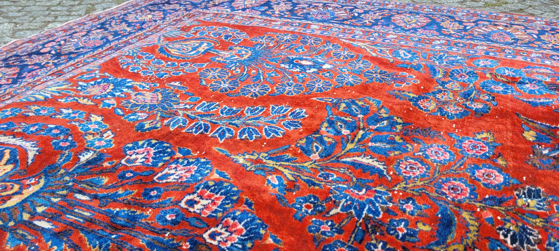 Dywan American Sarough 360x260 cm, multikolor, wełna, Iran, początek XX w. - 290058