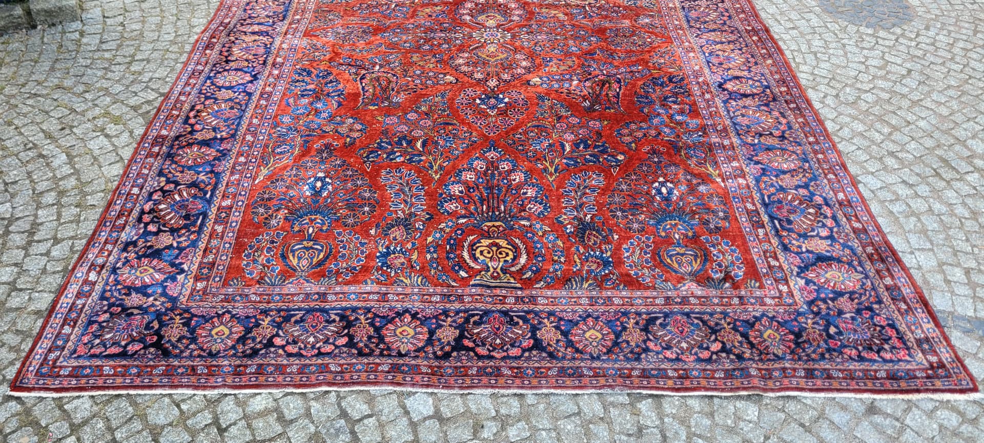 Dywan American Sarough 360x260 cm, multikolor, wełna, Iran, początek XX w. - 290068