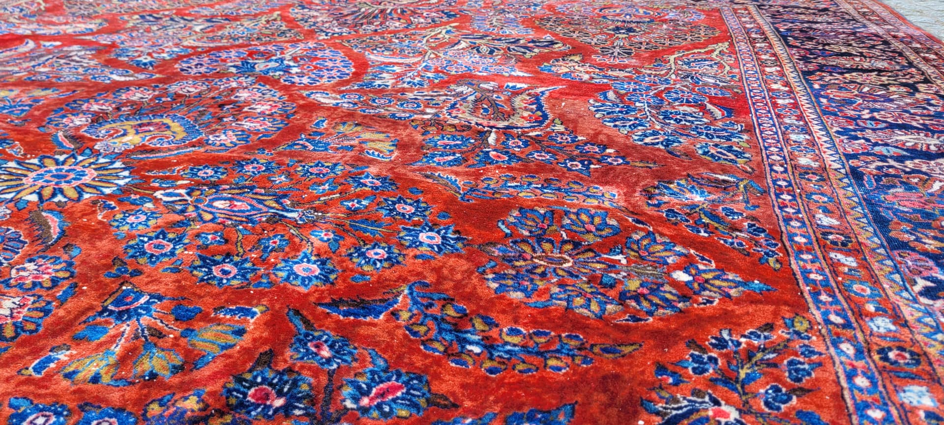 Dywan American Sarough 360x260 cm, multikolor, wełna, Iran, początek XX w. - 290057