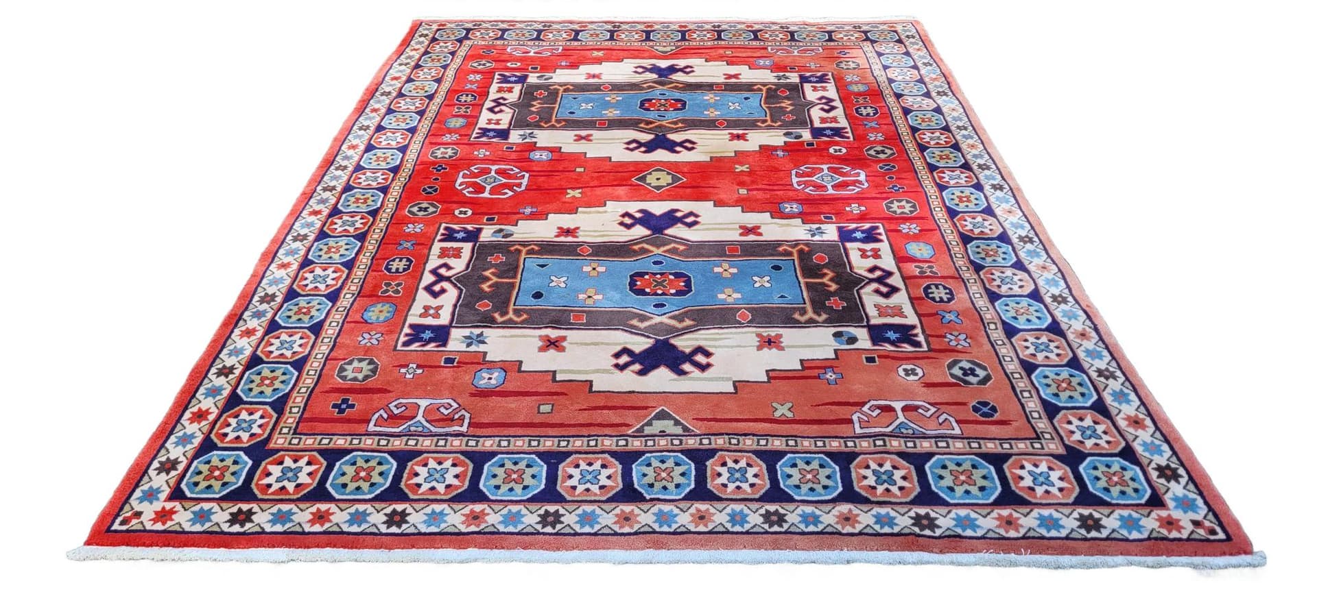 Dywan Art Deco, 300x405 cm, multikolor, wełna, Wietnam