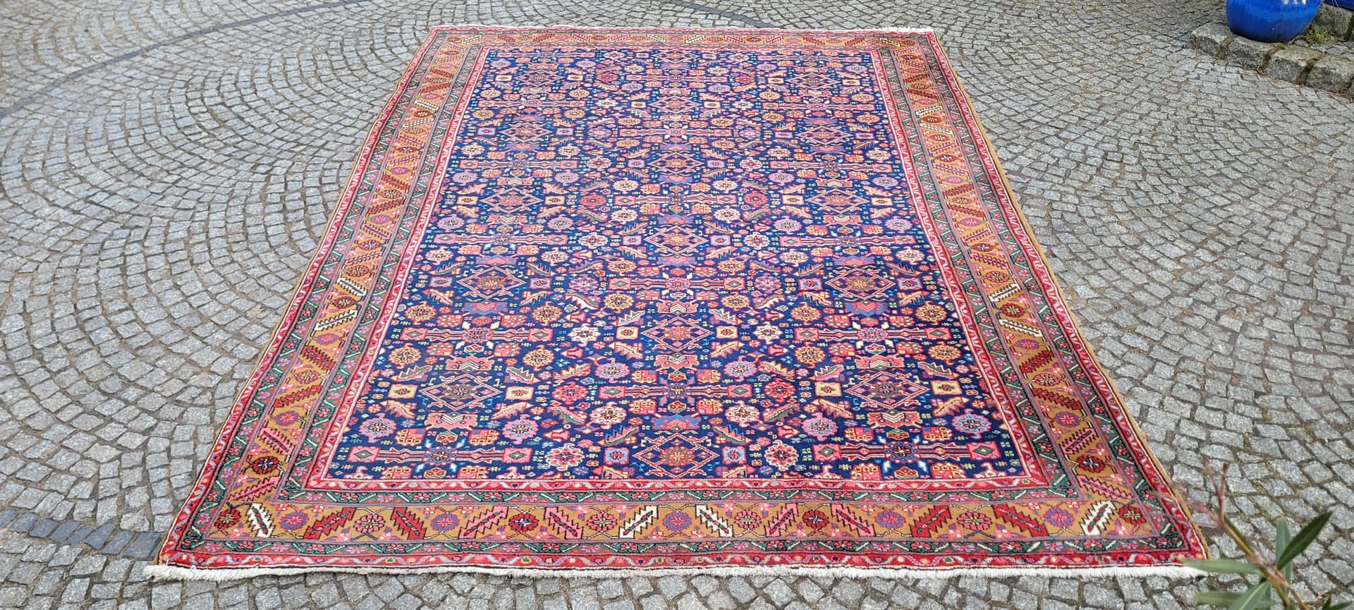 Dywan Heriz, 260x350 cm, multikolor, wełna, Iran, lata 70. - 290086