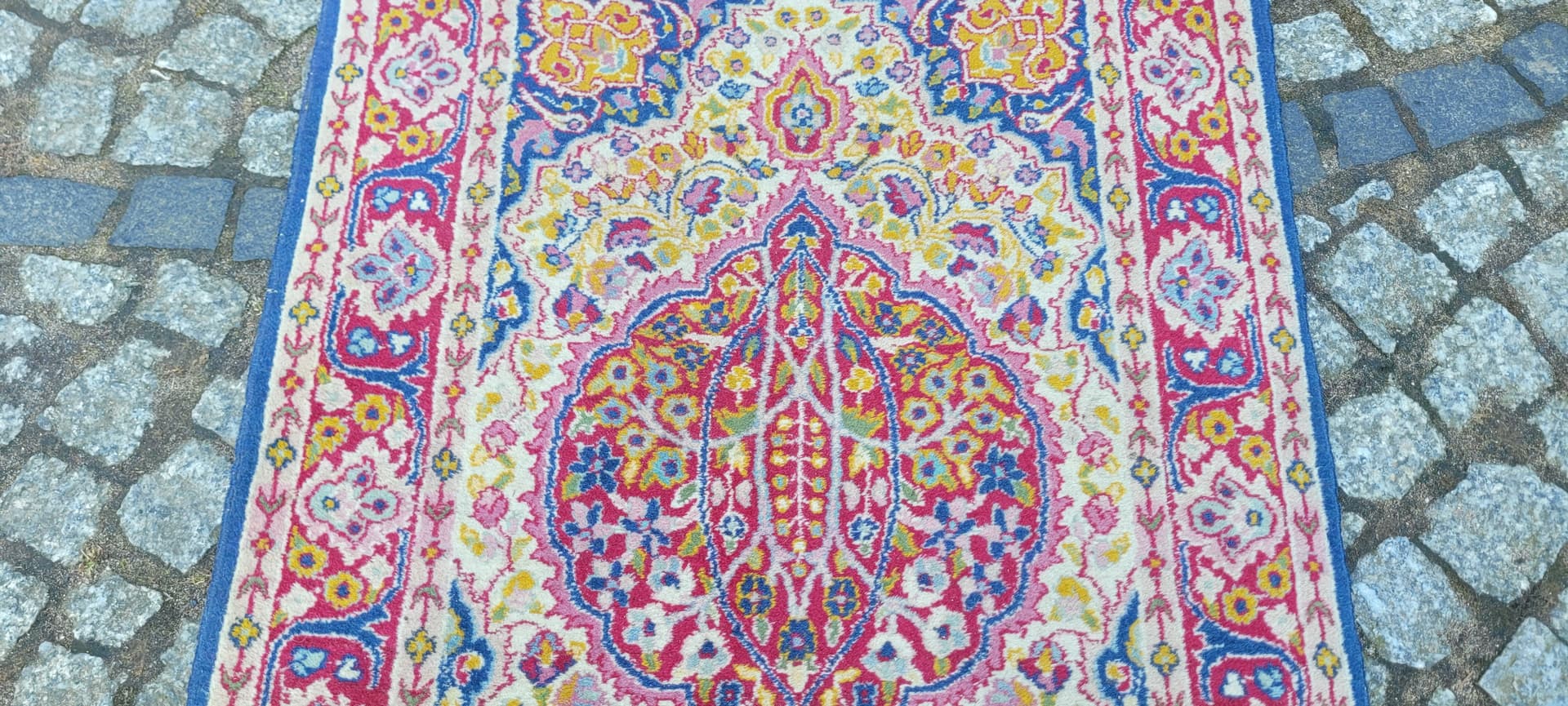 Dywan Indo Tabriz 64x100 cm, multikolor, wełna, Indie - 290139