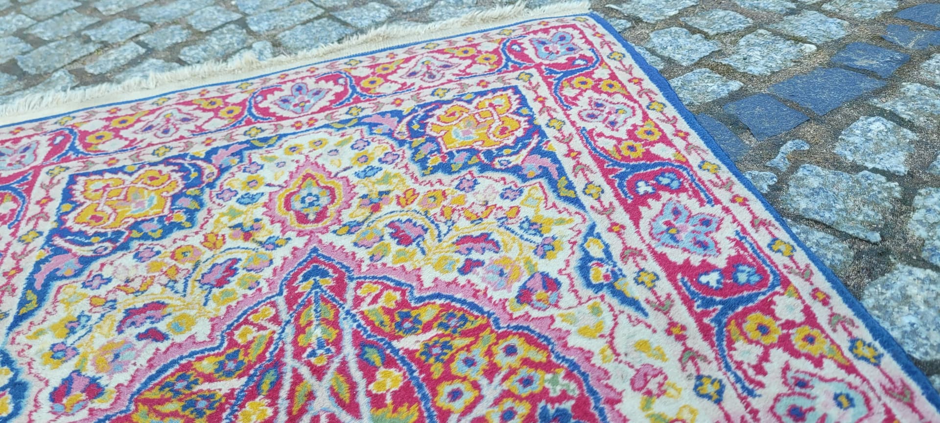 Dywan Indo Tabriz 64x100 cm, multikolor, wełna, Indie - 290129