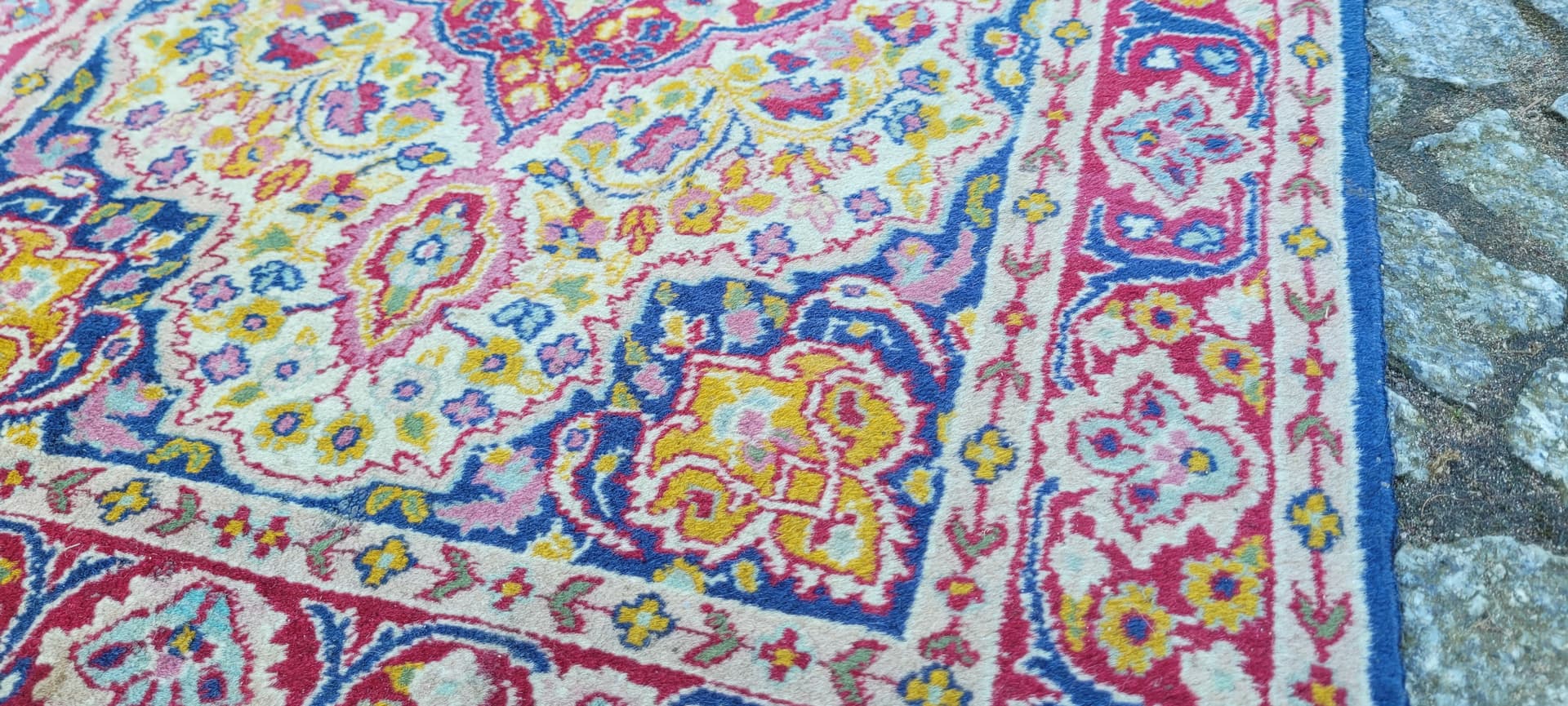 Dywan Indo Tabriz 64x100 cm, multikolor, wełna, Indie - 290135