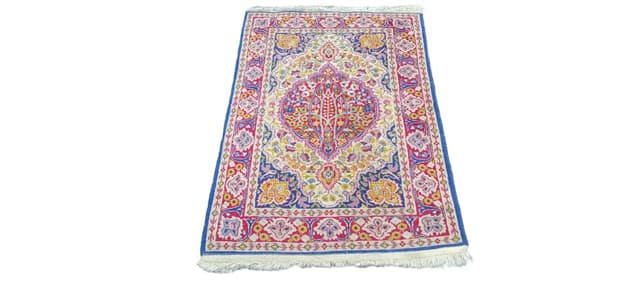 Dywan Indo Tabriz 64x100 cm, multikolor, wełna, Indie - WYMIARY