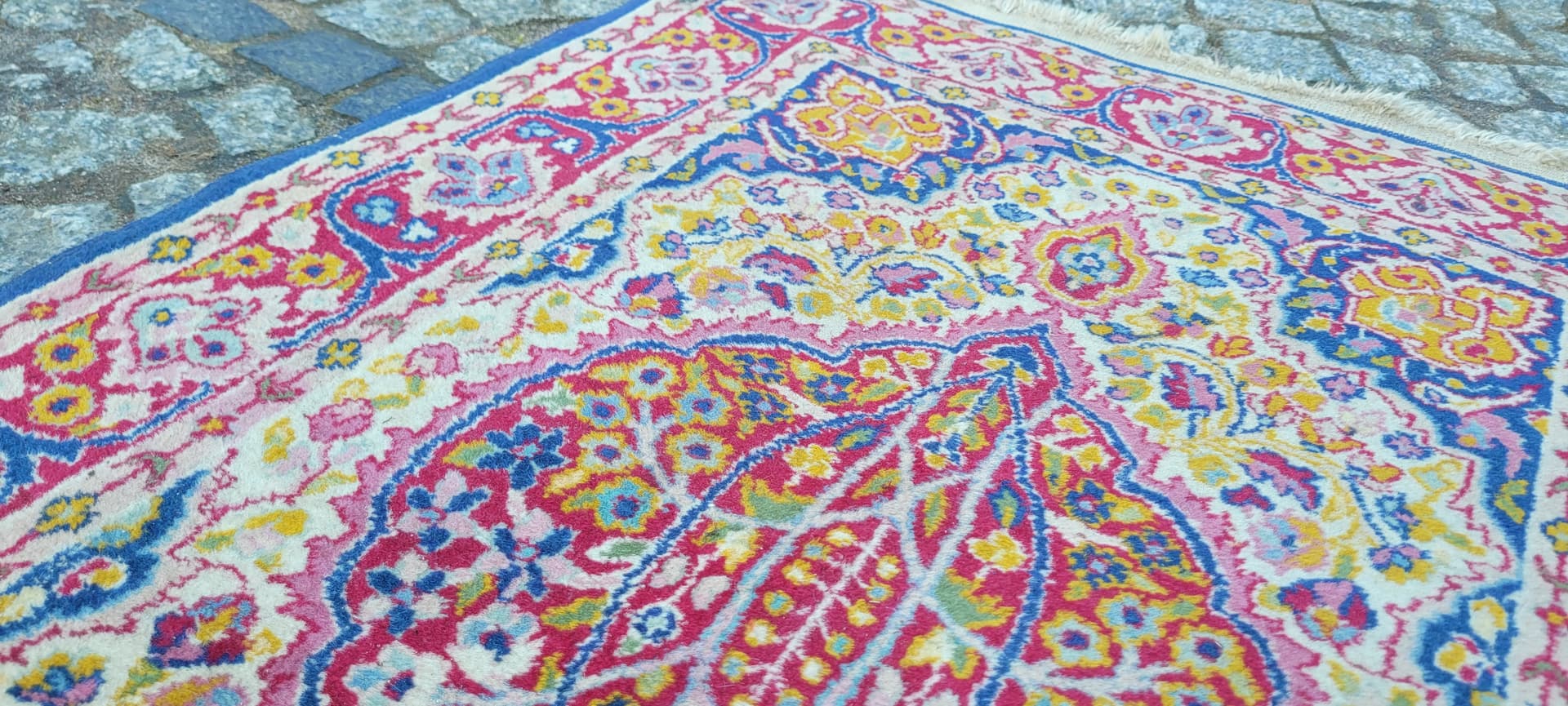 Dywan Indo Tabriz 64x100 cm, multikolor, wełna, Indie - 290128